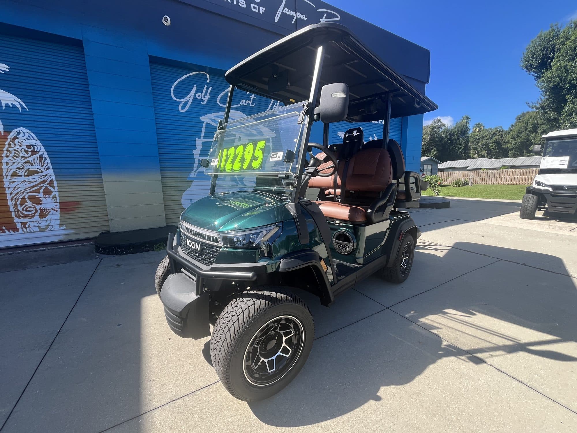 2026 ICON i40X golf cart in Forest Green, photo 1 of 9 (stock IGC-1068)