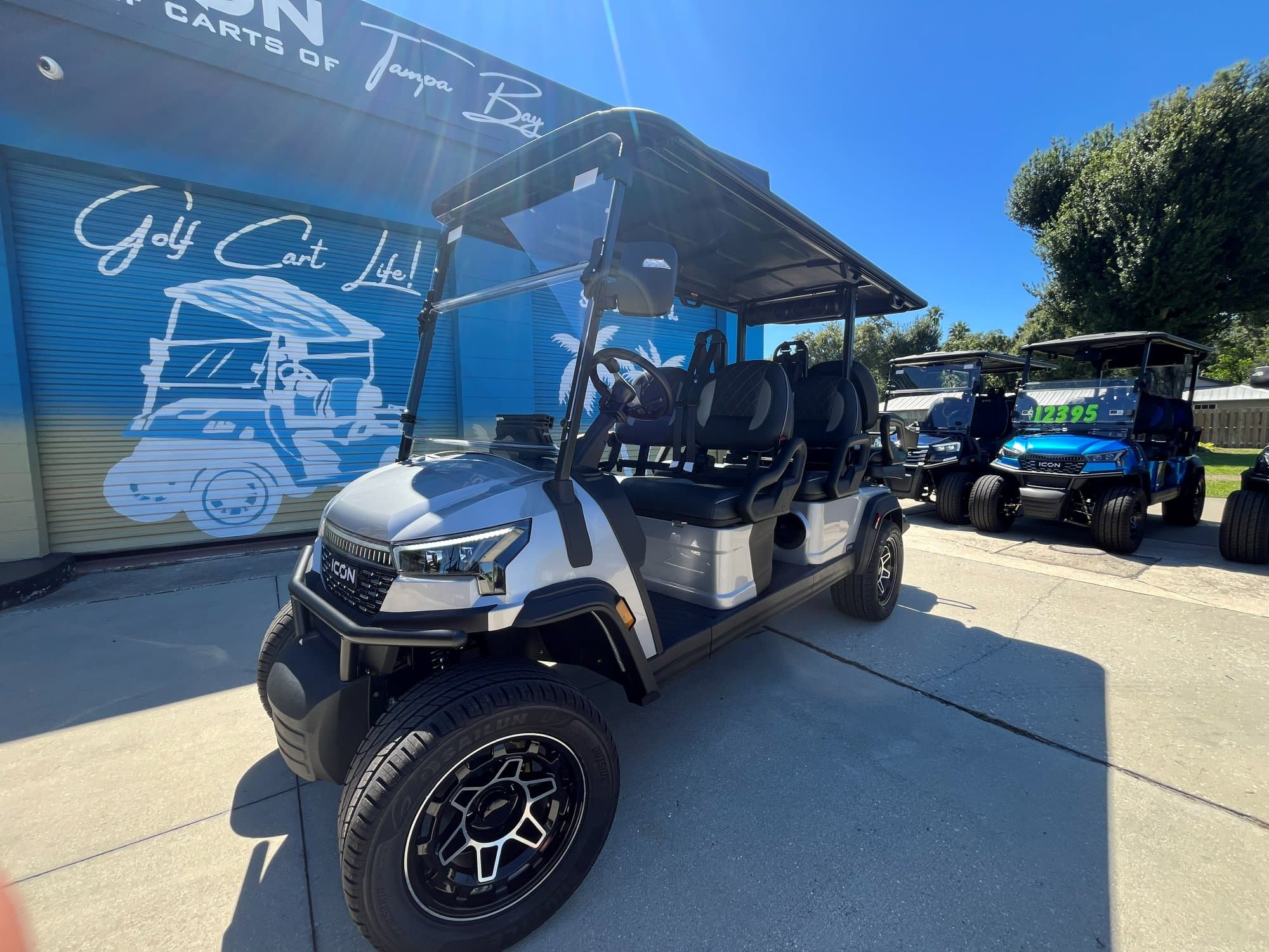 2026 ICON i60X golf cart in Silver, photo 1 of 12 (stock IGC-1096)