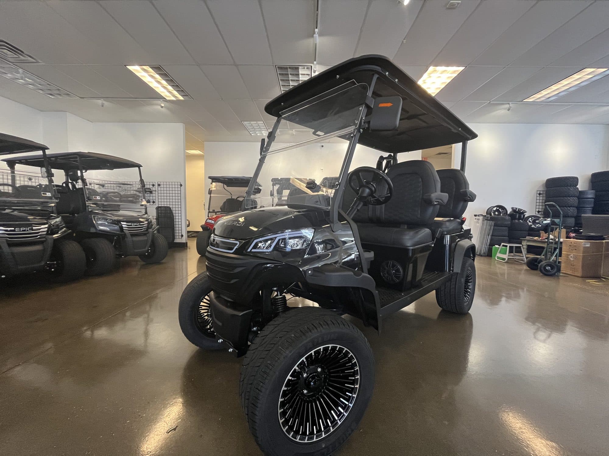 2026 Verdi 4PF golf cart in Black, photo 1 of 6 (stock IGC-1001)