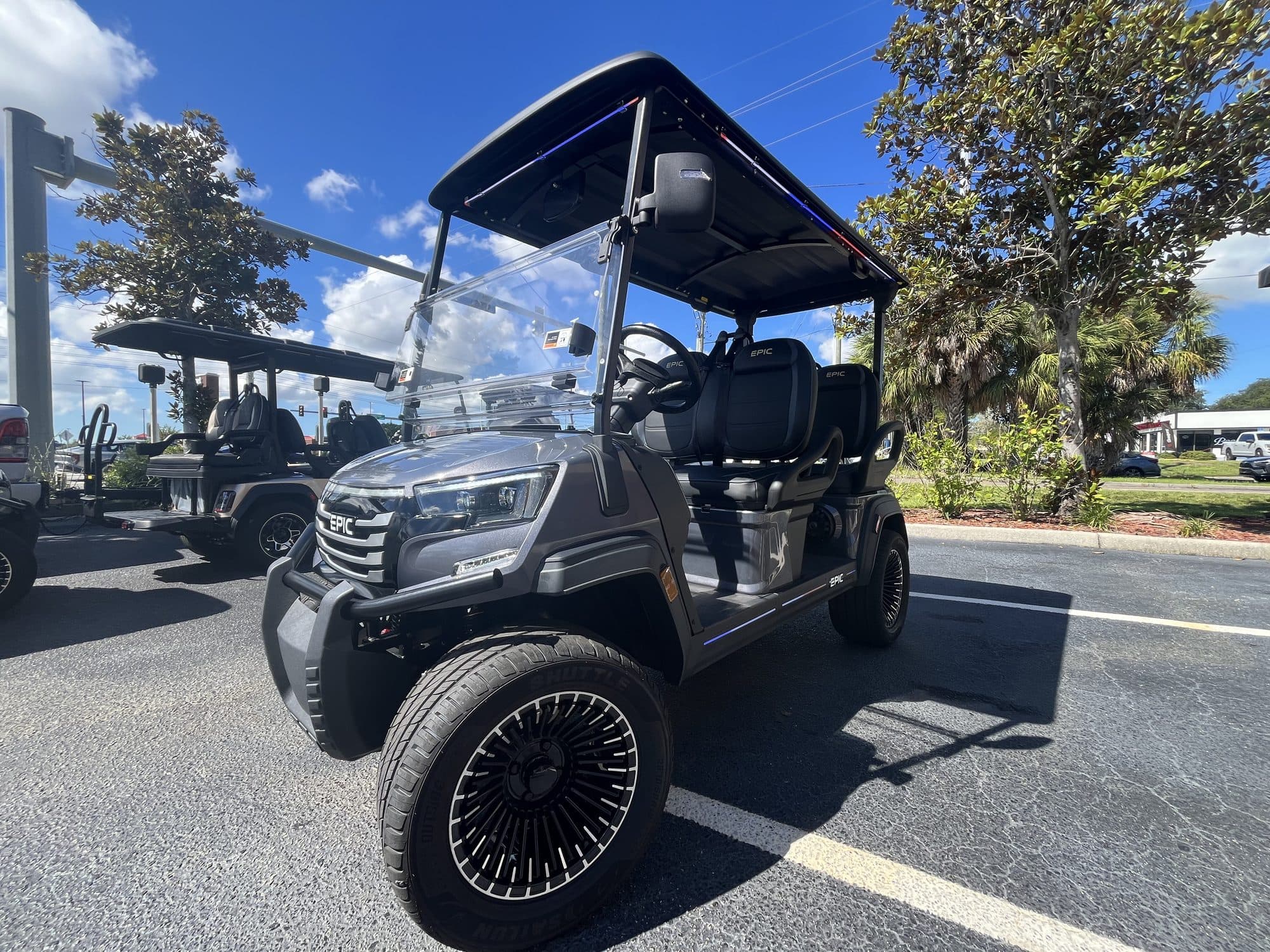 2026 EPIC E40FX golf cart in Gray, photo 2 of 10 (stock IGC-1004)