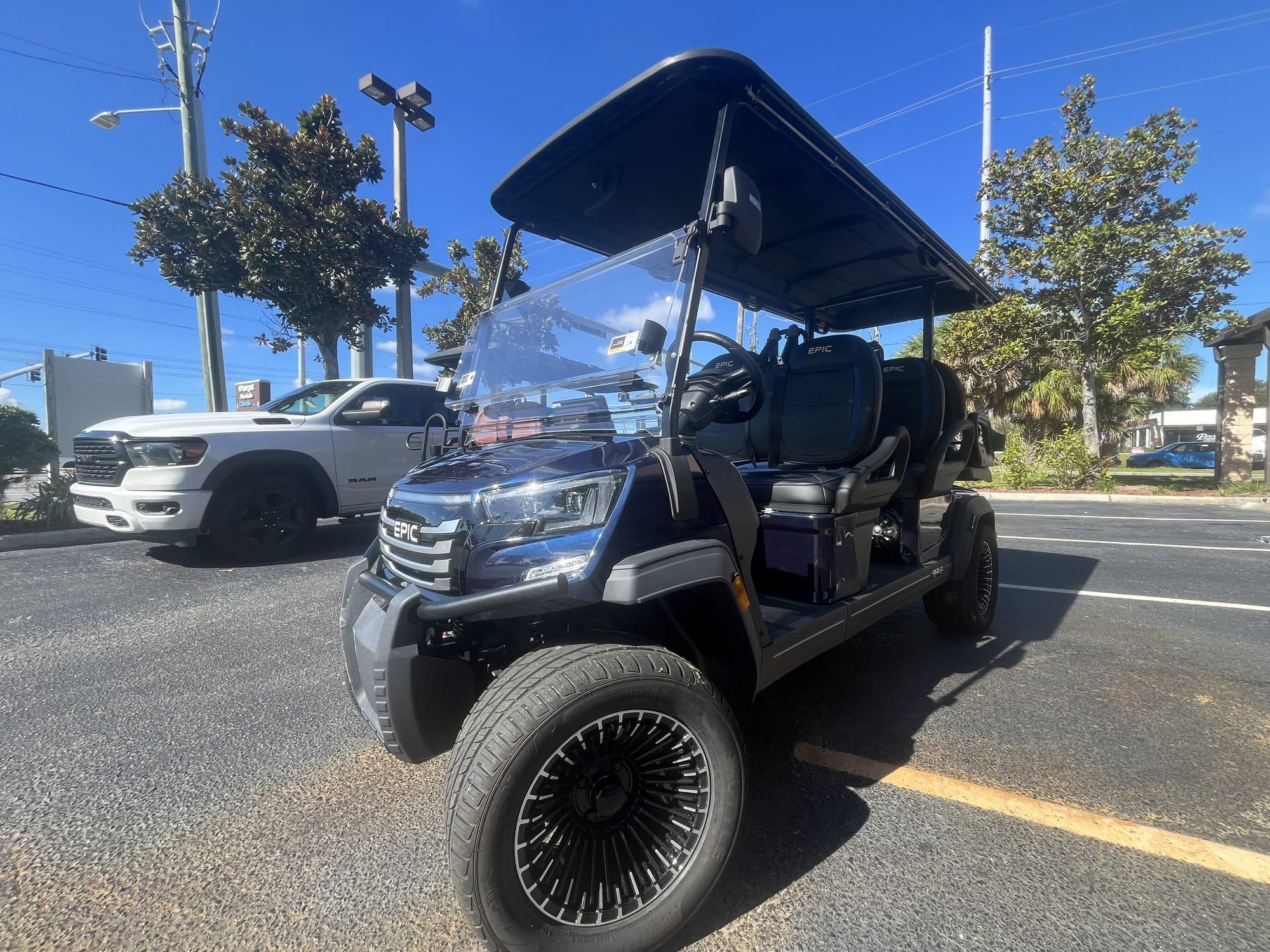 2026 EPIC E60FX golf cart in Navy, photo 1 of 8 (stock IGC-1019)