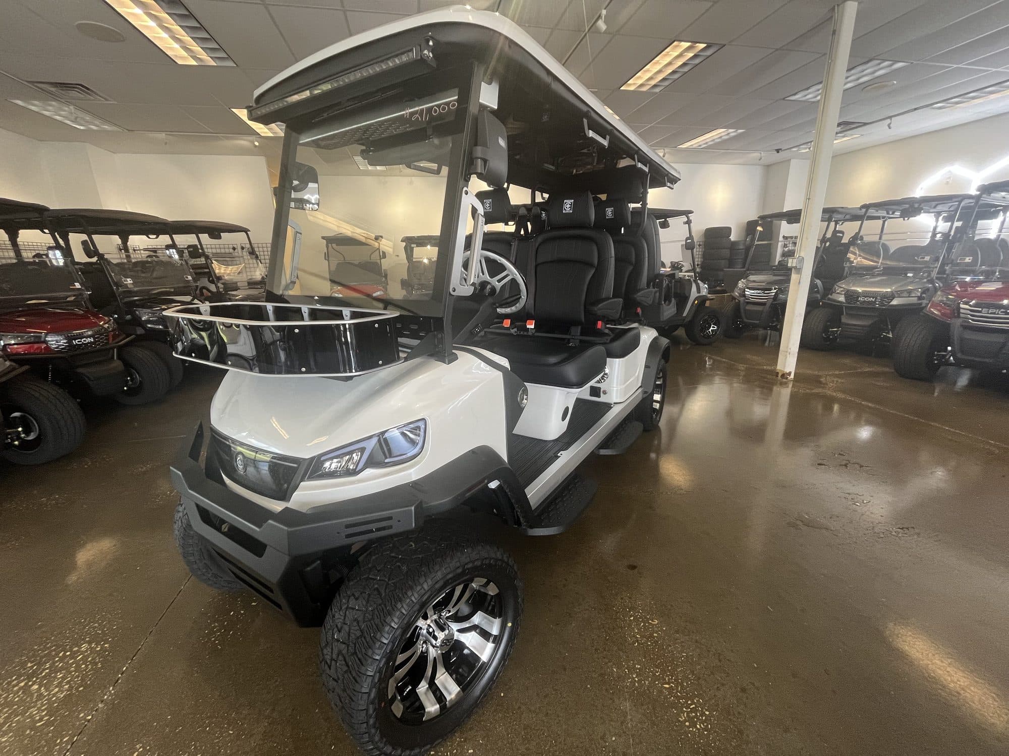 2026 Conquest S60L golf cart in White, photo 1 of 13 (stock IGC-1024)