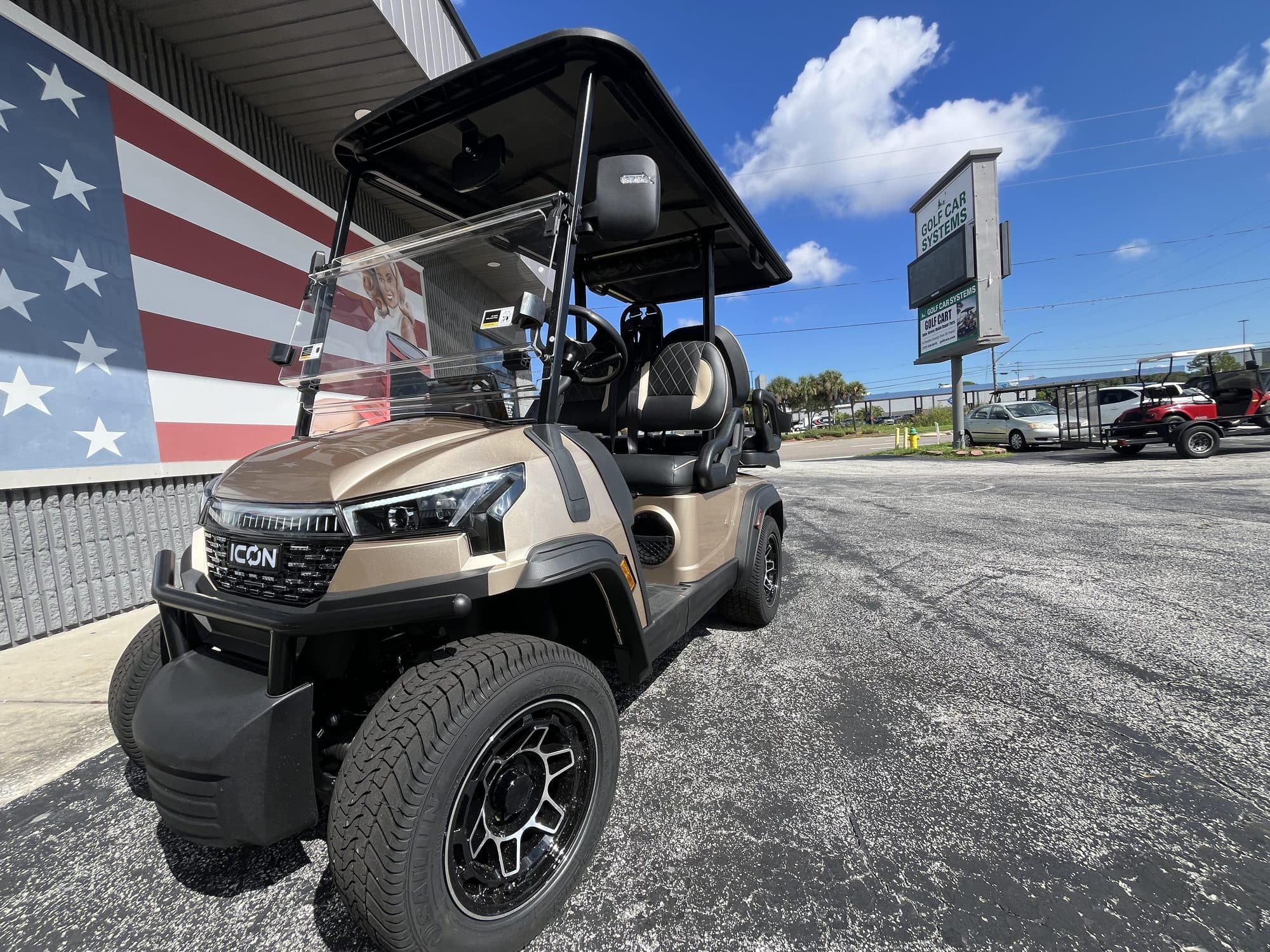 2026 ICON i40X golf cart in Champagne, photo 1 of 8 (stock IGC-1052)