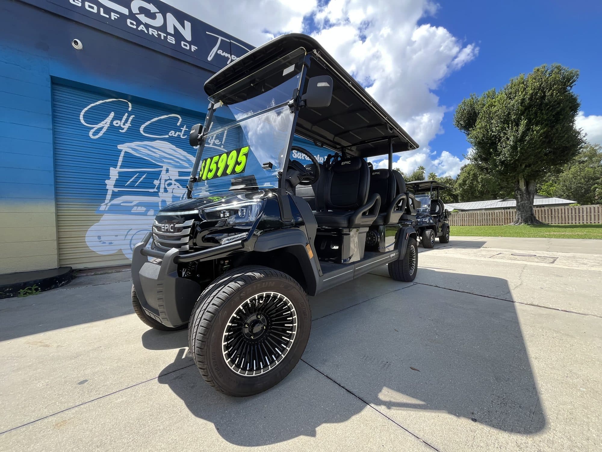 EPIC E60FX golf cart in Black, photo 1 of 12 (stock IGC-1063)