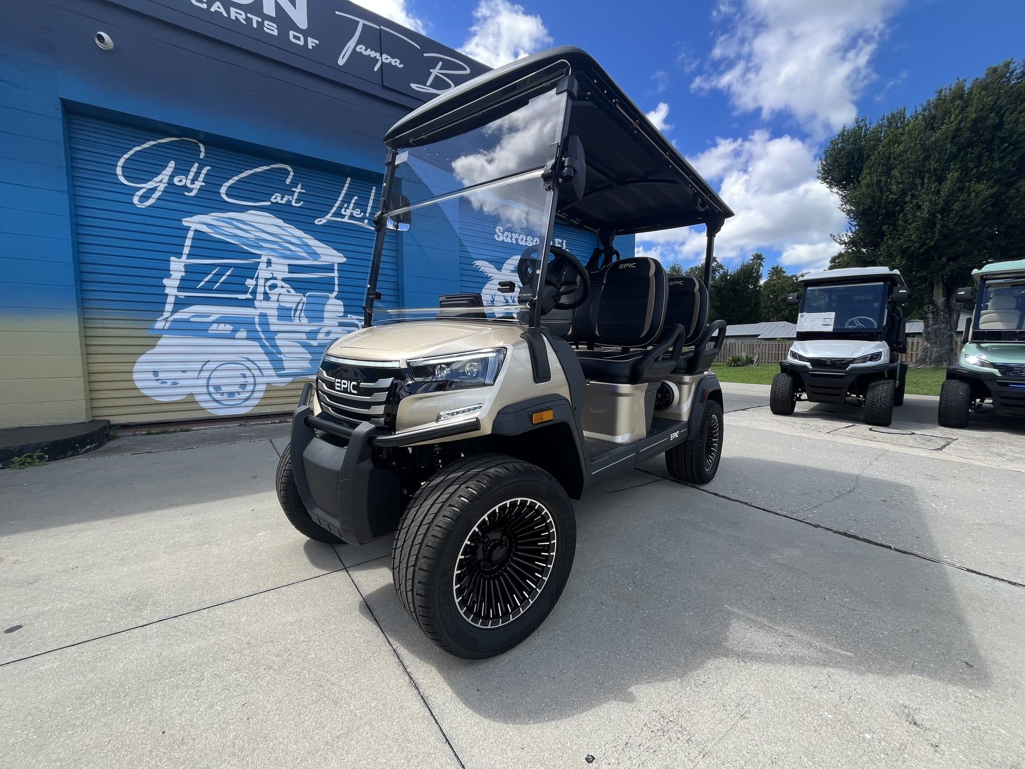 2026 EPIC E40FX golf cart in Champagne, photo 1 of 10 (stock IGC-1067)