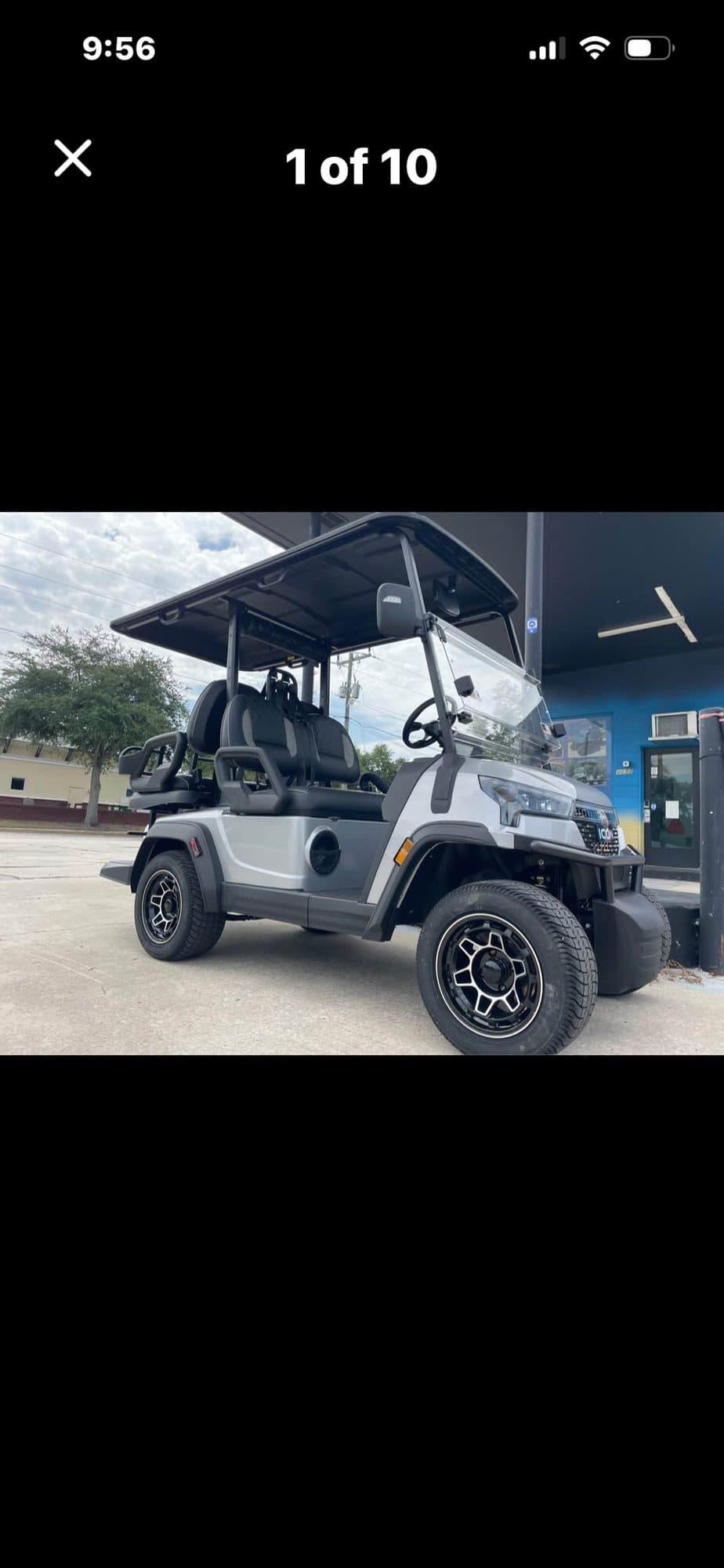 2026 ICON i40X golf cart in Silver, photo 1 of 5 (stock IGC-1070)