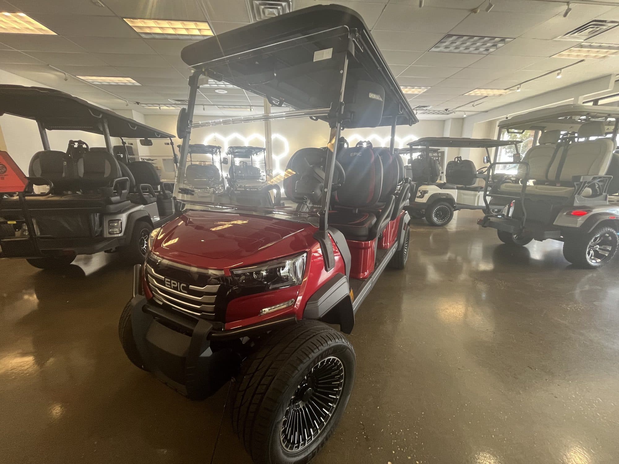 2026 EPIC E60FX golf cart in Cherry, photo 1 of 12 (stock IGC-1084)