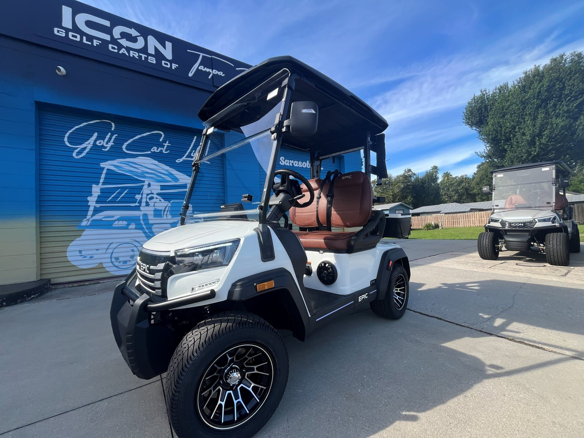 2026 EPIC E20FX golf cart in Alpine White, photo 1 of 10 (stock IGC-1088)