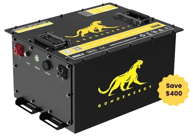 EFlow 5150 lithium battery pack for LSV and golf carts with a Save $400 offer badge