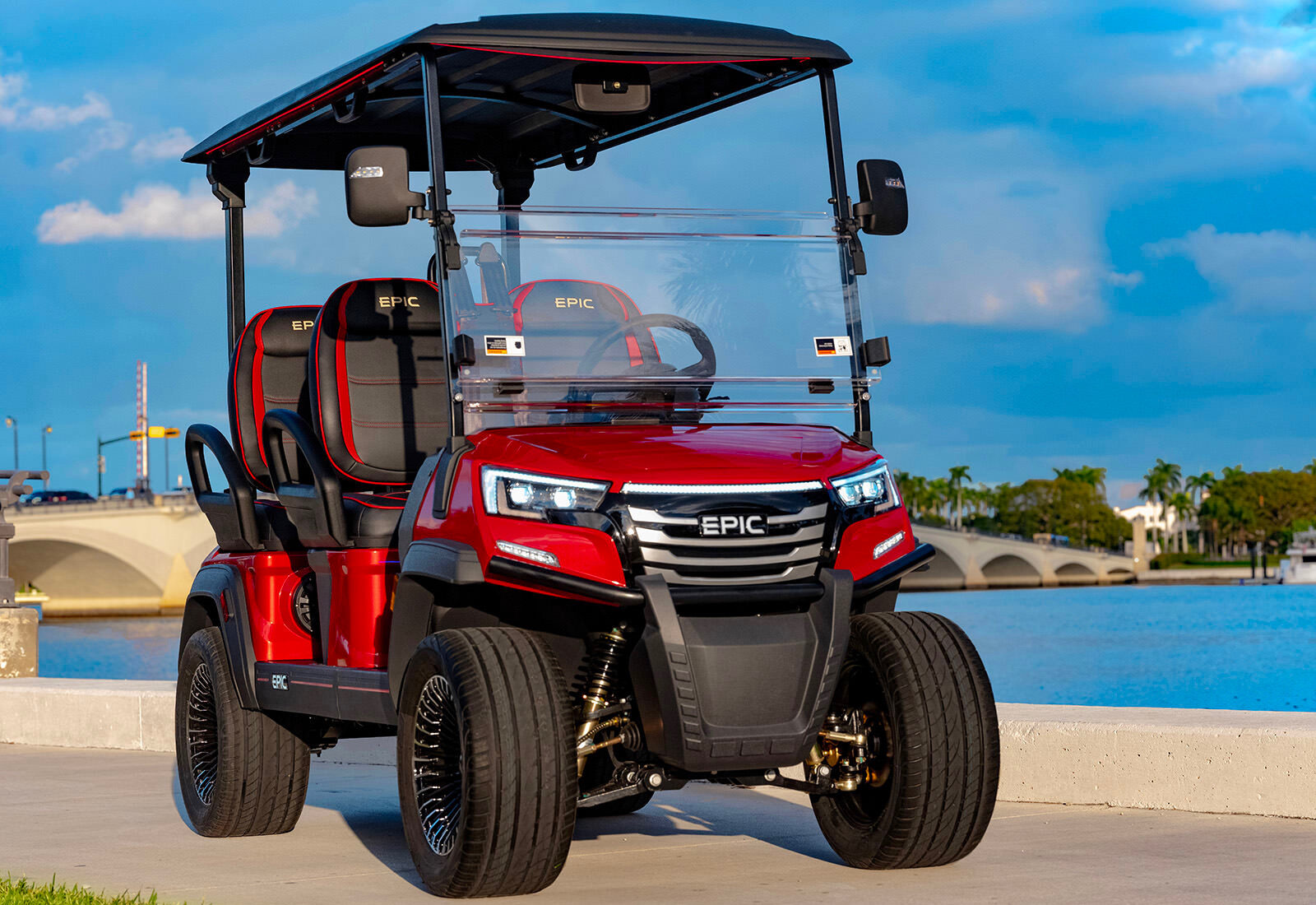 2026 EPIC E40FX four-passenger LSV golf cart