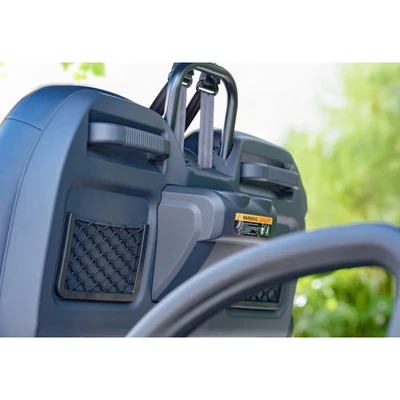 Rear storage trunk and netted compartments – Epic E40FX custom ICON golf cart utility features